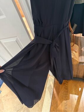 Vince Camuto Navy Blue Wide-Leg Jumpsuit